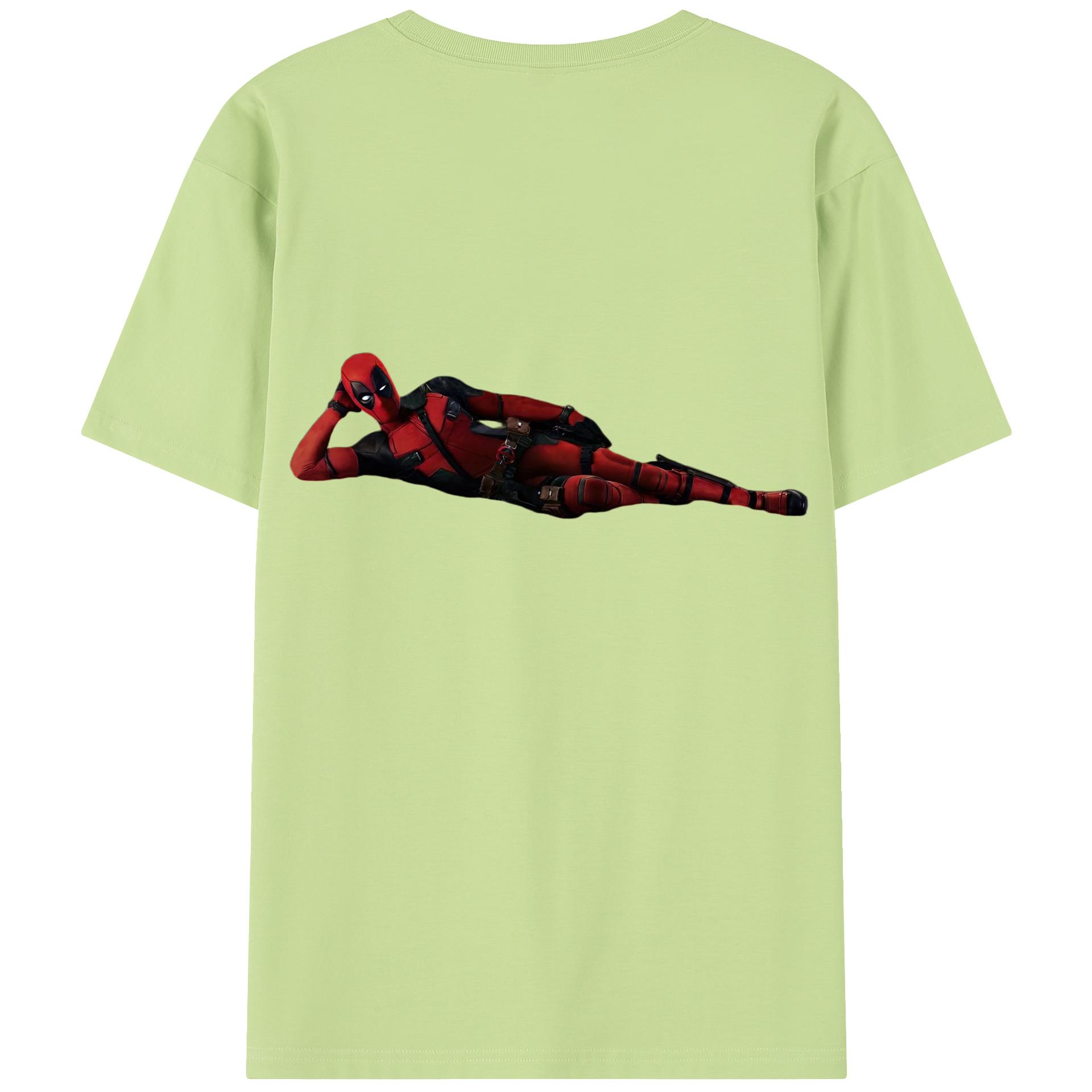（画像用） Deadpool デッドプール 綿100％半袖Tシャツ（背面プリント）